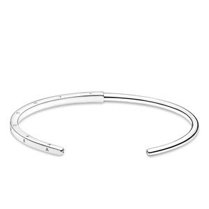 Authentic 
Pandora Signature I-D Open Bangle